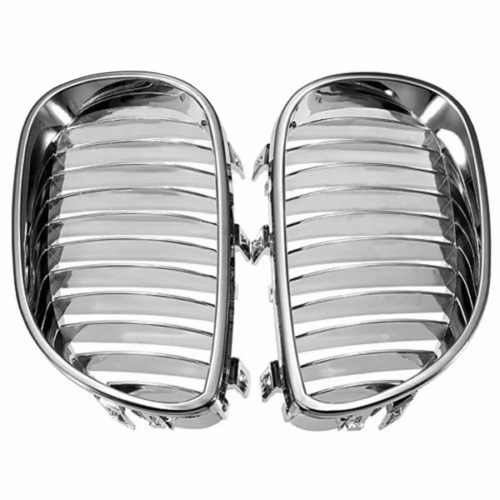 

Front Chrome Sport Wide Kidney Racing Grille Grill For BMW E60 E61 5 Series 03-09 SR1G