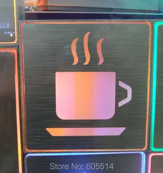 

[Seven Neon]Free shipping 10sets 200*200*30mm square shape led singnal light led indicator for coffe signal