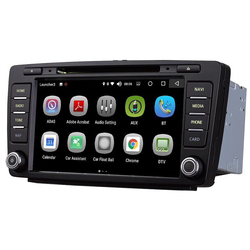 

8" Android 7.1 Car DVD Player 1 Din Bluetooth WiFi Car Radio GPS Navigation for Skoda Octavia 2007-2014 Skoda Yeti 2013-2016