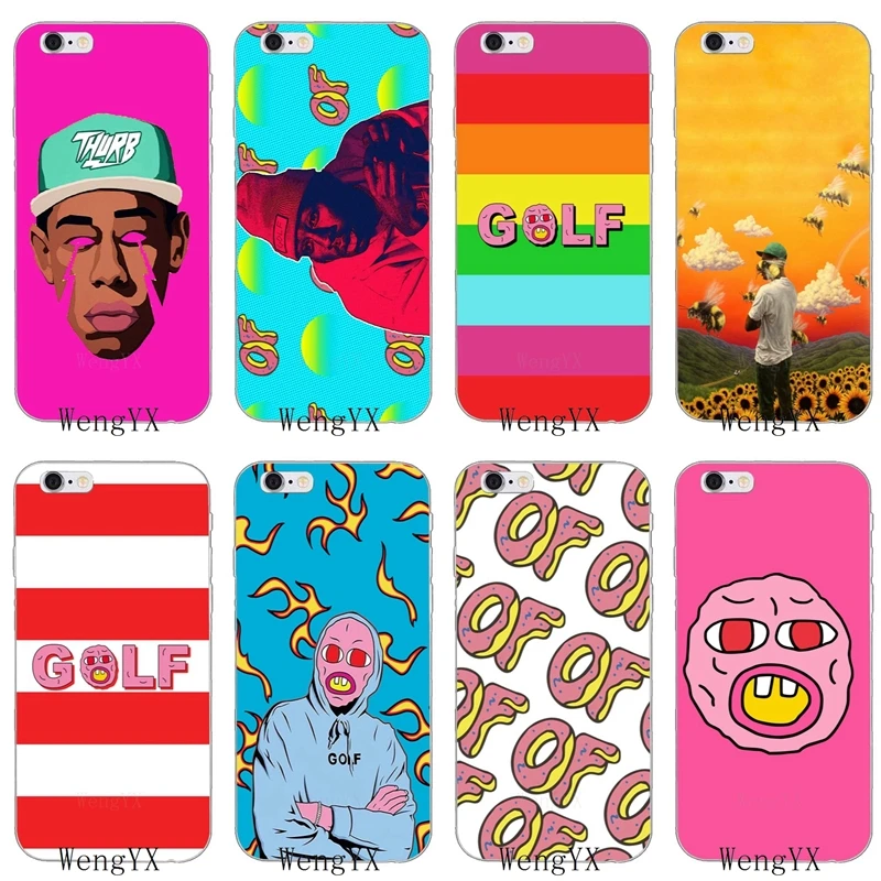

Tyler the Creator rapper Slim silicone Soft phone case For iPhone X 8 8plus 7 7plus 6 6s plus 5 5s 5c SE 4 4s