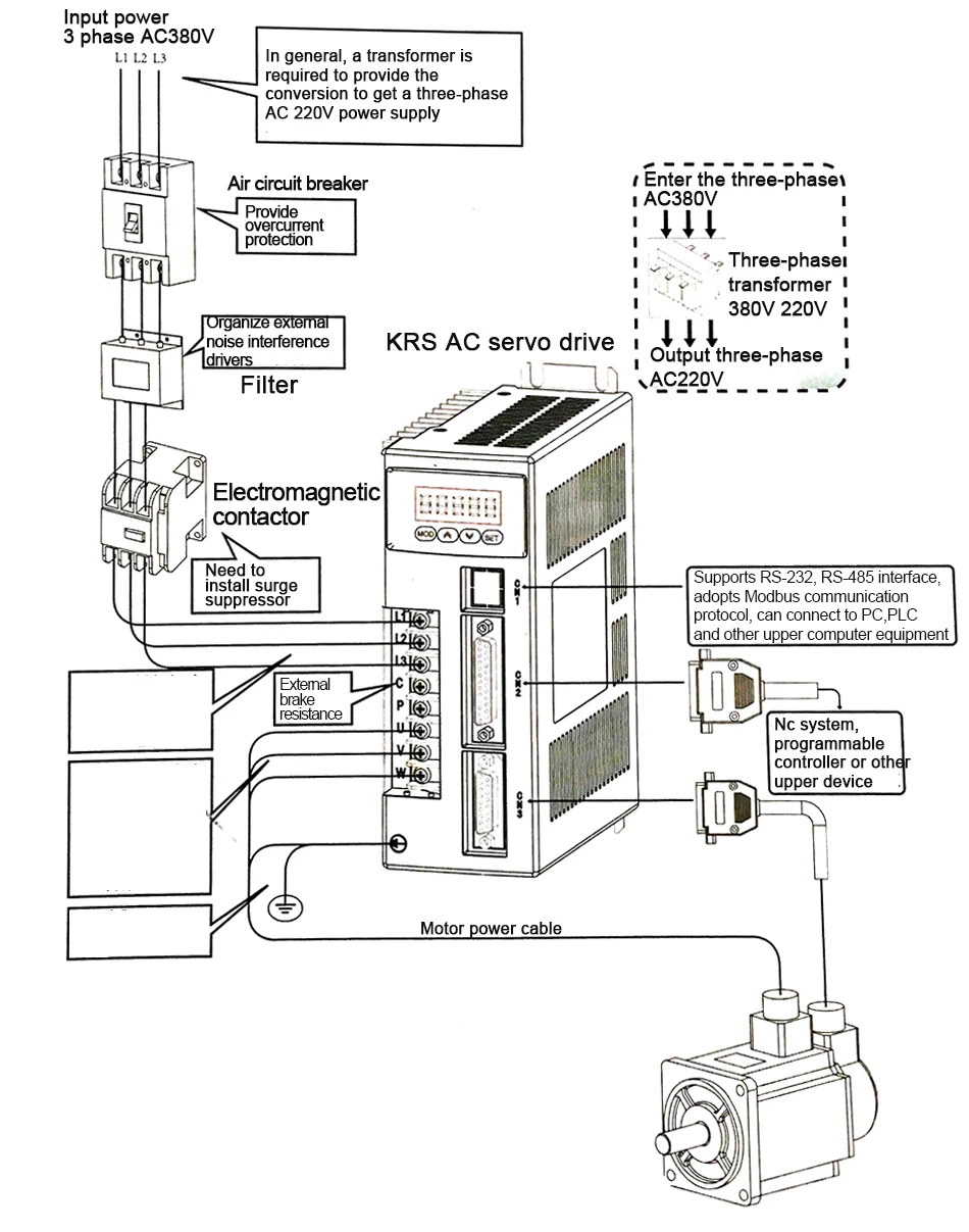 AC серво-двигатель в комплекте с тормозом 130ST-M15015 220 V/380 v 2.3KW 1500 об/мин 15N. м драйвер серводвигателя AASD-30A+ 5 м кабель для передачи данных