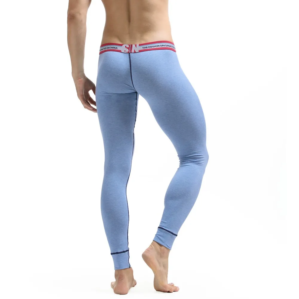 Новое поступление, Seobean, цветные однотонные хлопковые подштанники, модные мужские леггинсы, штаны