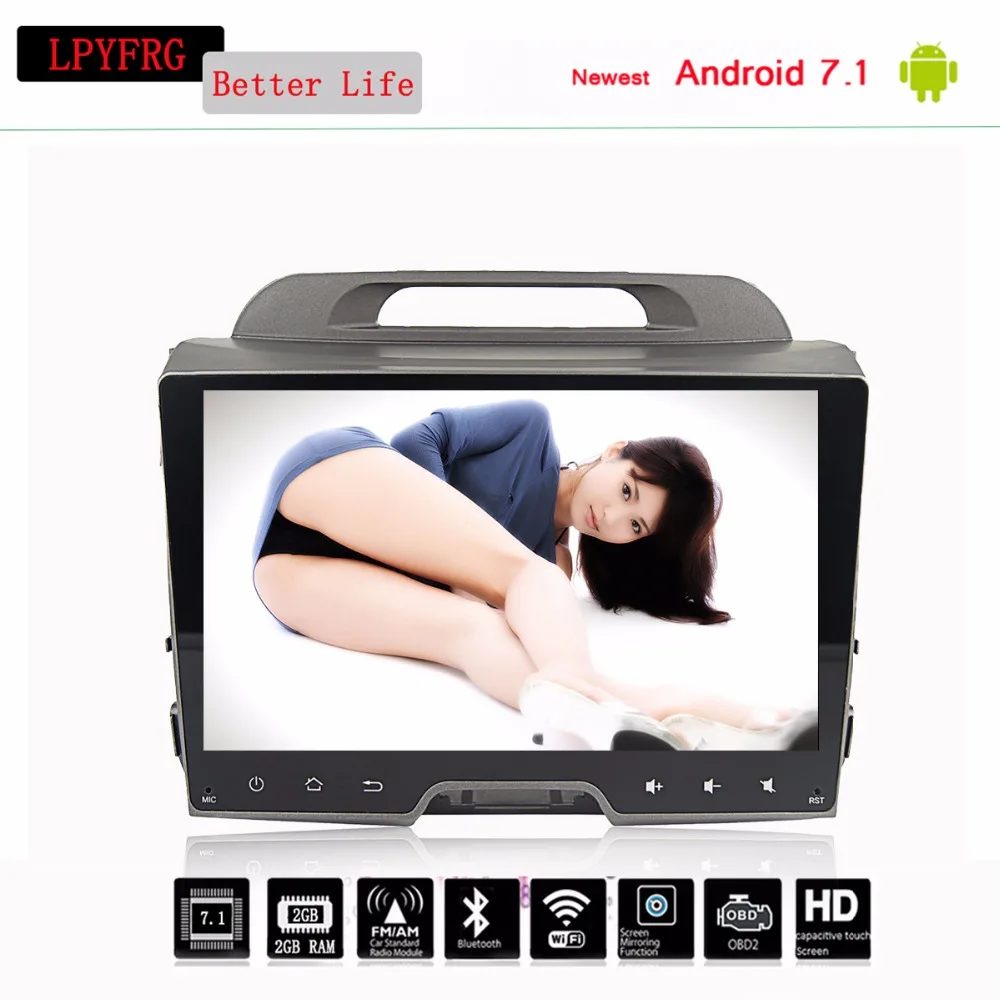 Автомобильный DVD-плеер Gps android 10 0 для KIA Sportage R / 2010 2014 2011 2012 2013 2015 Радио RDS WIFI Bluetooth 1 2