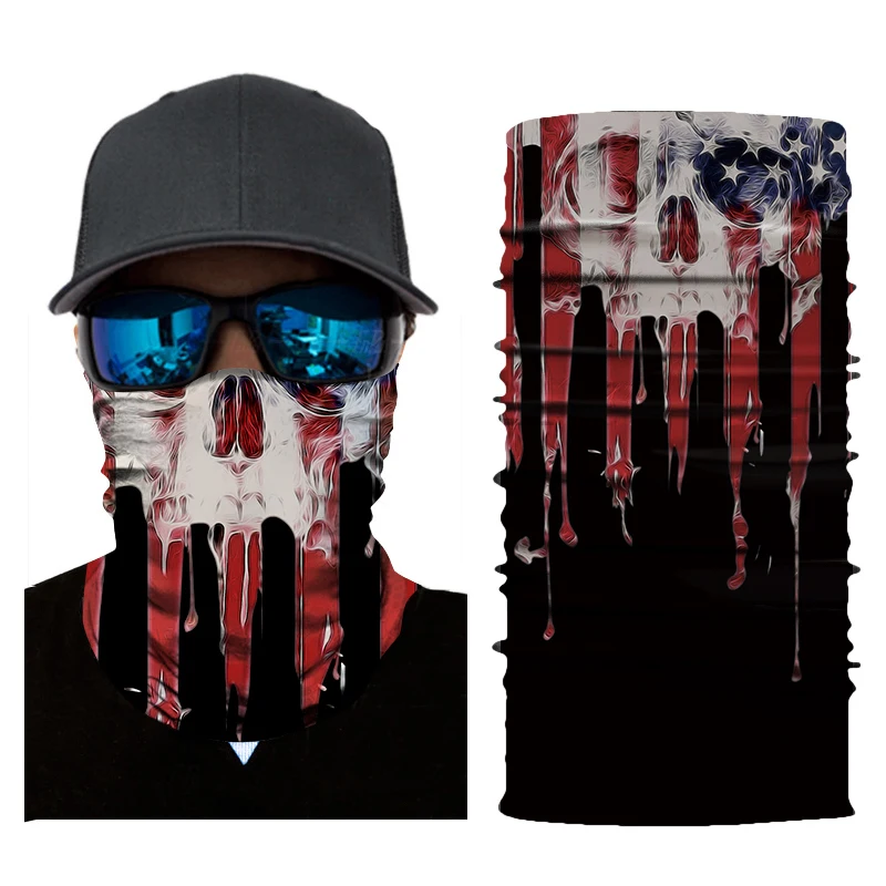 Motorcycle Biker Mask Face Shield Balaclava Mask Skull Face Masks Ghost Cycling Ski Bandanas Mascara Moto Motosiklet Mask - Цвет: 052