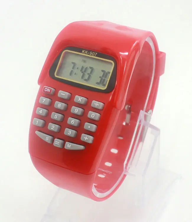Дети часы обувь для мальчиков девочек Multi-function часы детский калькулятор цифровые часы повседневное силиконовые спортивные часы Montre Enfant