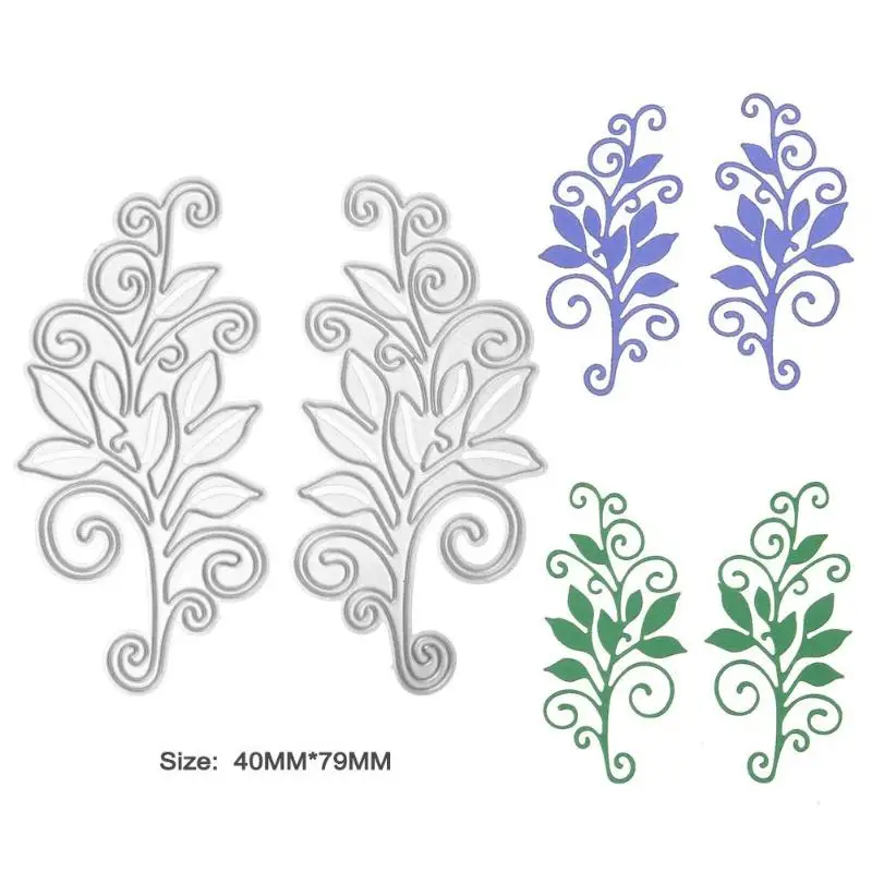 

2Pcs Metal Cutting Dies Flower Stencil for DIY Scrapbooking Dies Photo Album Paper Card Decorative Embossing Folder