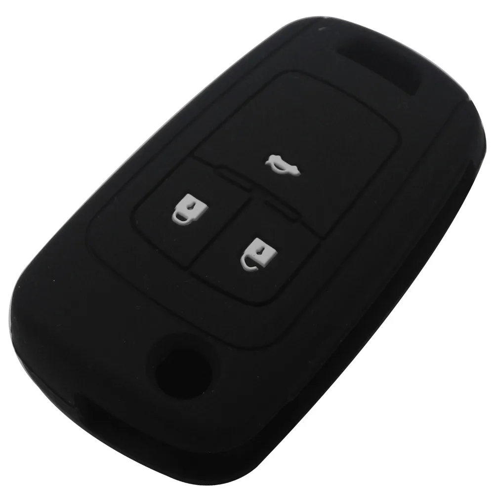 3 кнопки дистанционного силиконового резинового ключа автомобиля чехол для Chevrolet Cruze держатель