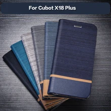 Бизнес-стиль, кожаный чехол для телефона Cubot X18 Plus, откидной Чехол-кошелек, задняя крышка для Cubot X18 Plus, слот для карт, силиконовый чехол