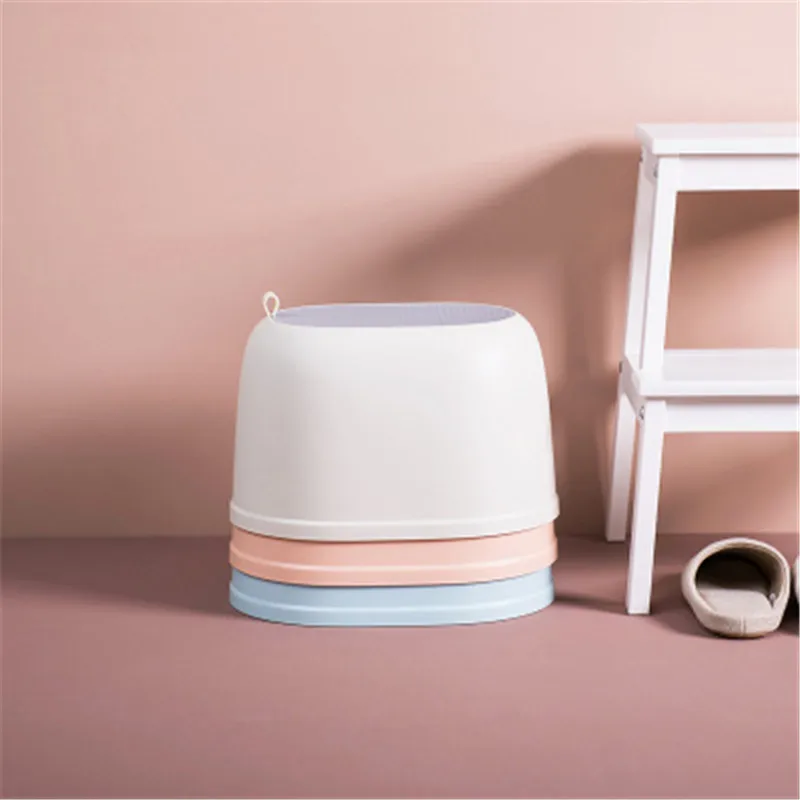 cheap 1PC None Slip Bathroom Stool Anti slip Chair Kids Adult Plastic Stool for Bathroom Living Furniture Bearing 100KG