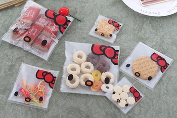 

500PCS 14x14cm Big Cookie Bags Cellophane Plastic Biscuit Bags Wedding Favor Bag Candy Packing OPP Bag with Self Adhesive Sample