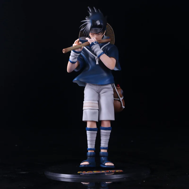 

J Ghee Anime Naruto Shippuden Uchiha Sasuke Flute Ver. PVC Action Figure Figurine Resin Collection Model Toy Doll Juguetes