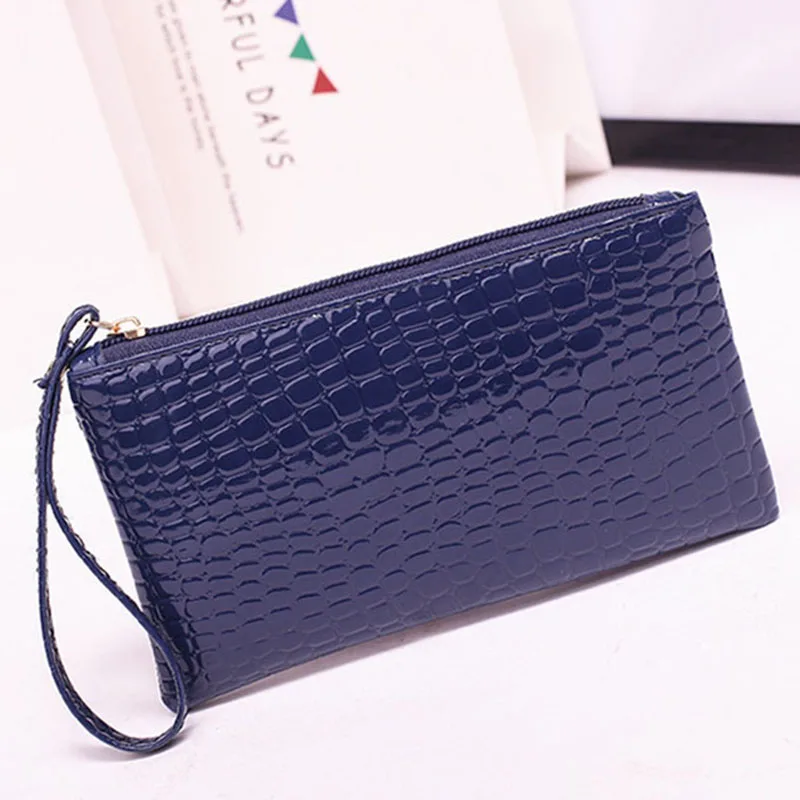 New Mini Day Clutches Women's Bag Korean Version Crocodile Pattern Clutch Bag Ladies Mobile Phone Bags Wallet PU Leather Handbag (1)
