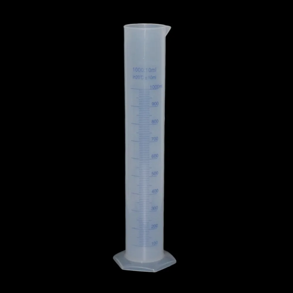 1000ml Graduated Plastic Measuring Cylinder Chemistry Laboratory