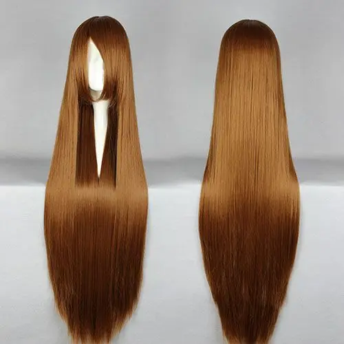 

MCOSER Free Shipping Fashion Princess Okami San Ookami Ryouko Very Beauty Light Brown Long Straight Cosplay Wig