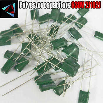

30pcs Mylar Film Capacitor 630V 2J102J 1000pF 1nF 2J102 Polyester Film capacitor