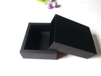 

10.6*8.4*3.8CM Black kraft Paper Gift Craft Boxes , Packaging Box 100piece\lot DHL free shipping