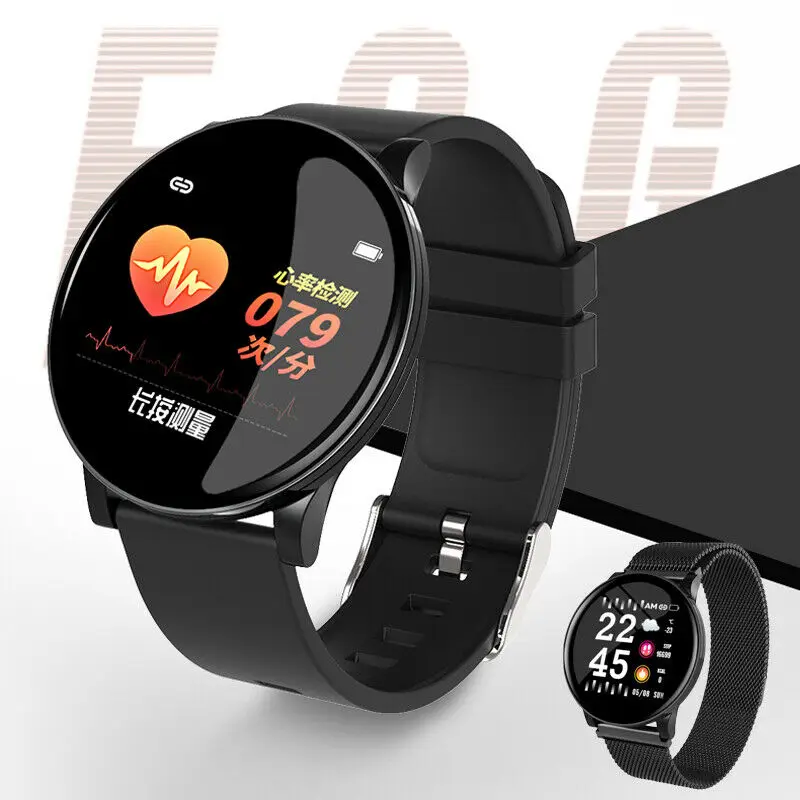 

W8 Bluetooth Smart Watch 1.3inch Touch Screen Wristband Fitness Tracker Wrist For iOS Android 3E15