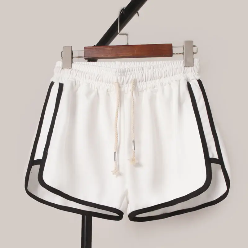 هبوط السفينة سحب شريط نمط المرأة عارضة السراويل تشغيل السراويل الصيف حجم كبير عالية الخصر السراويل الرياضية فضفاضة منامة