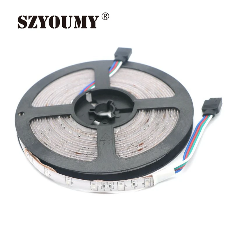 SZYOUMY 2835 SMD RGB Светодиодные ленты свет строка ленты Декор лампы ленты с 44/24 клавиши ИК-пульт дистанционного управления 2A мощность адаптер Blster