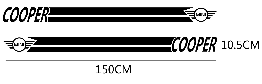 2 шт. Автомобильная Боковая дверь тело Талия наклейка на кузов наклейки отделка для MINI Cooper Clubman Counrtyman F54 F55 F60 R55 R56 R60 аксессуары