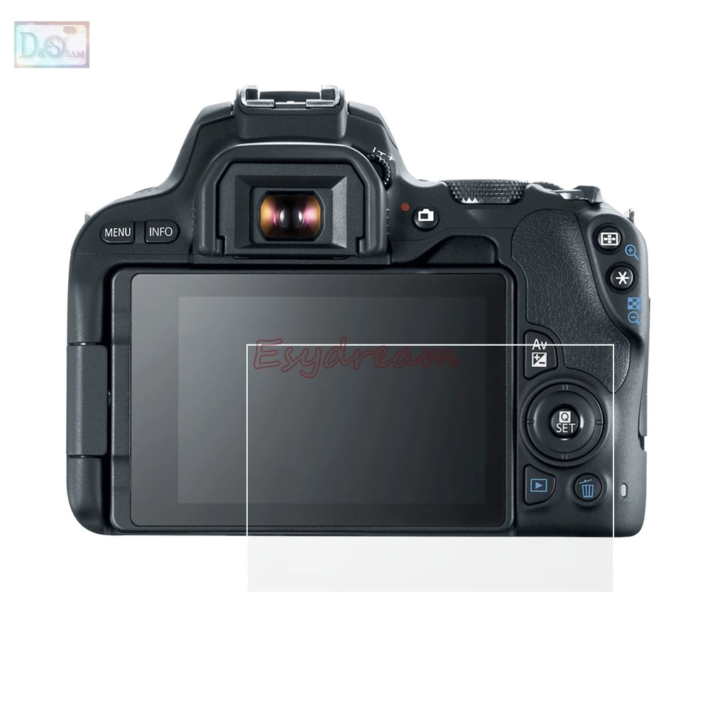 Self adhesive Glass Main LCD Screen Protector Cover Guard for Canon EOS