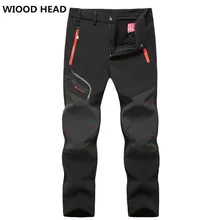 Wiod HEAD новые мужские толстые теплые флисовые софтшелл брюки для кемпинга водонепроницаемые ветрозащитные тактические брюки