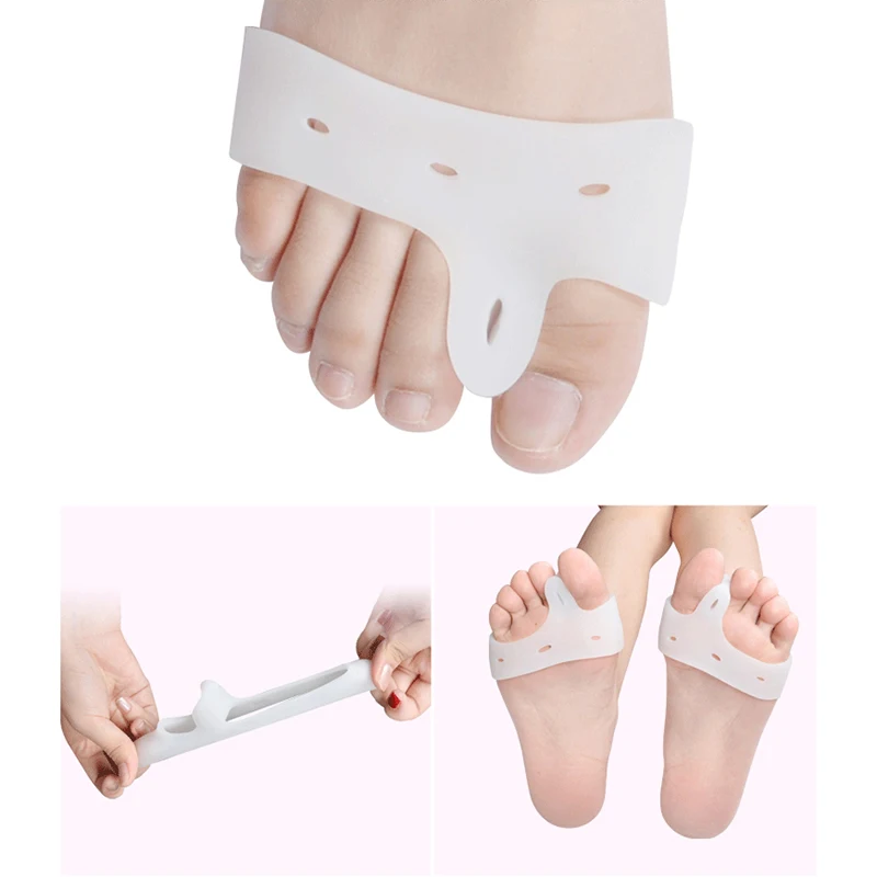 

2PCS Gel Toe Separators Stretchers and Straightener Bunion Protector thumb valgus protector Bunion adjuster ZH228