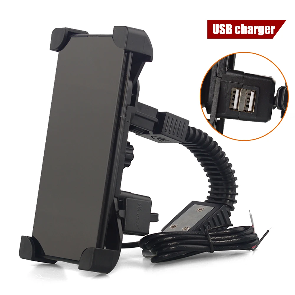 

Phone Holder Support For KAWASAKI NINJA 250 400 Motorcycle Accessories Navigation Bracket NINJA250 NINJA400 with USB Charger