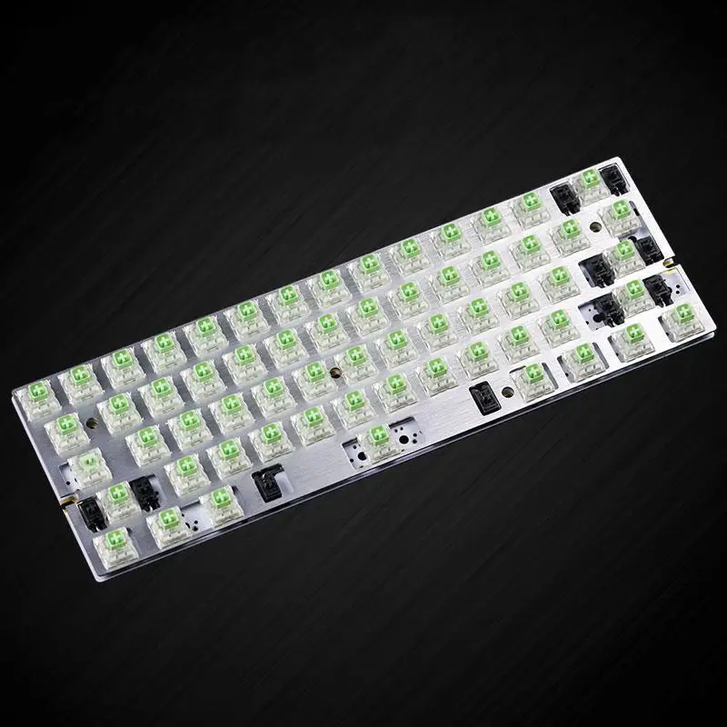 

Fully assembly DZ60 PCB with Aliazs Gateron Box Navy Jade switch/Type-c/Screw stab/Alu plate for 60% mechanical keyboard