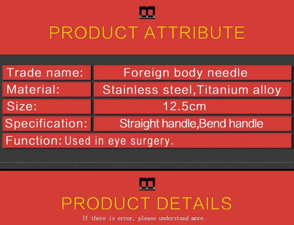 Espátula e Olho Cirúrgicos e Ferramentas de Aço Agulha de Corpo Iris Gancho Instrumentos Inoxidável Titanium Liga Estranho 4 High Quality Beleza e saúde