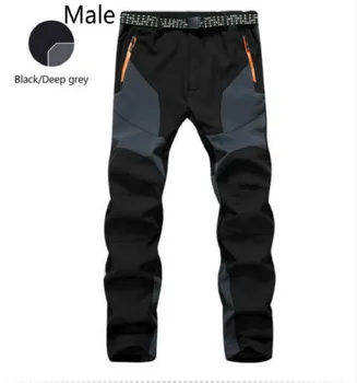 

Outdoor clothing pants men and women lovers windproof waterproof thick warm fleece thick polychromatic optional