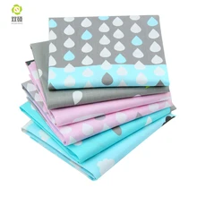 ShuanShuo облака-это капли дождя, твиловая, хлопковая ткань для шитья ткани для детской одежды «сделай сам» Лоскутная работа, стеганая 30 шт./лот 40*50 см