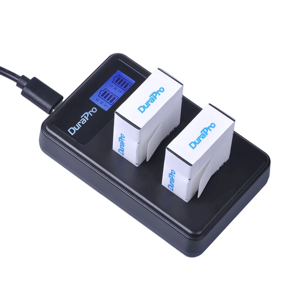2 шт. перезаряжаемая батарея 1250 мА/ч с ЖК экраном и USB зарядным устройством для AHDBT