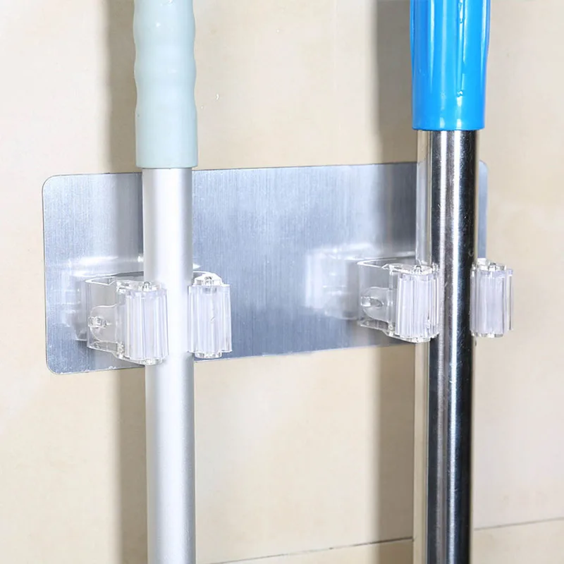 

kitchen Wall Mounted Mop Holder Brush Broom Hanger Rack bathroom Tool hook