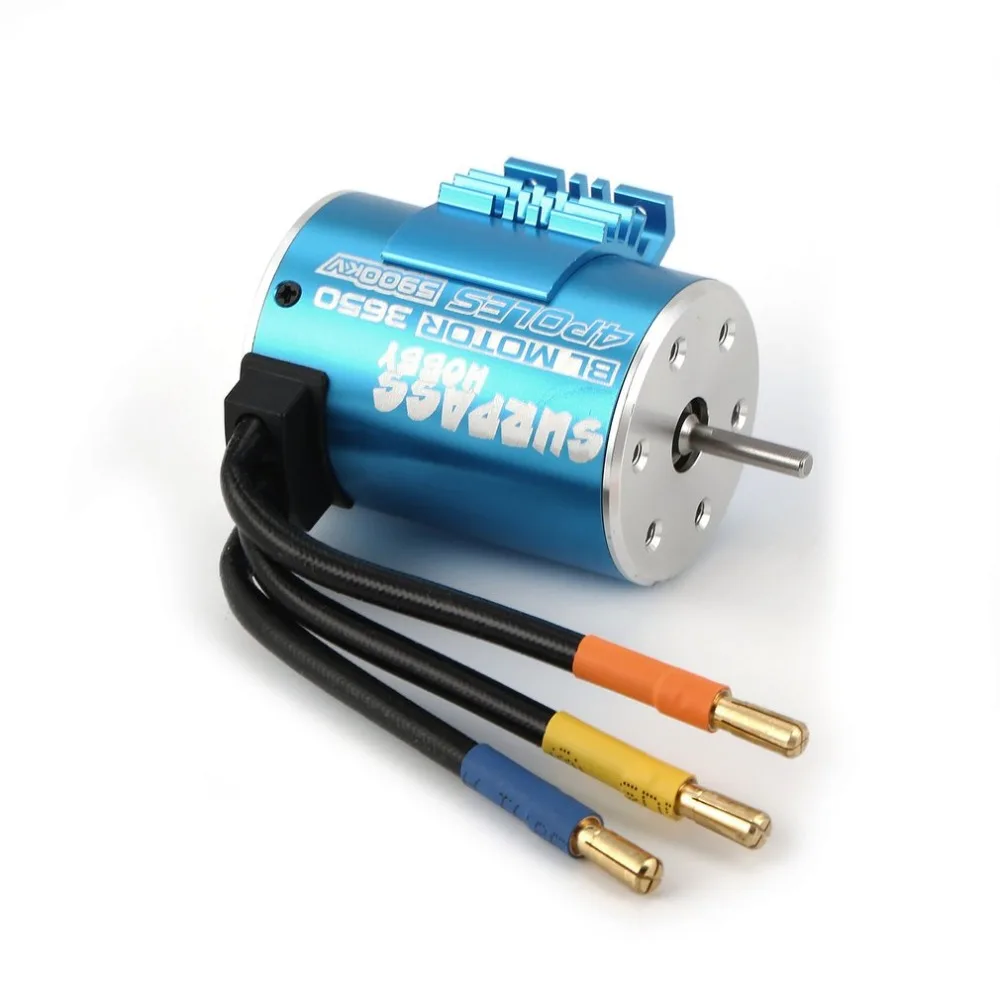 

SURPASSHOBBY 3650 2300KV 3.5Y 3.175mm Brushless Motor with Heat Sink for 1/8 RC Remote Control Car Parts Spare Accessories