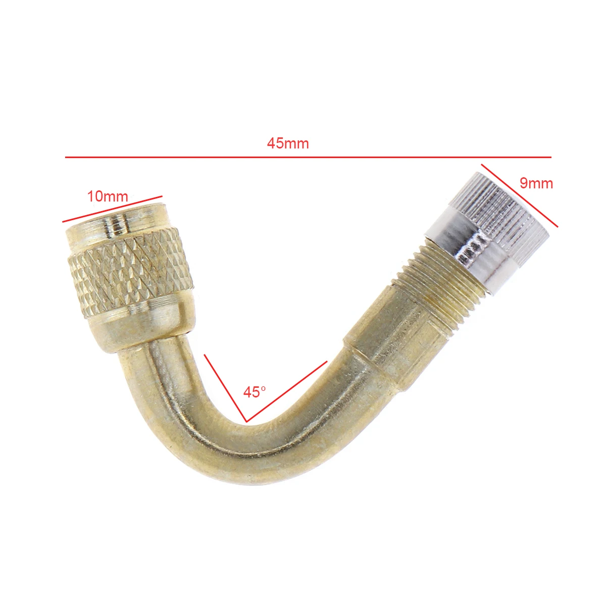 45 градусов угол латунный мотоциклетный автомобильный воздушный клапан удлинитель шины клапан Удлинительный адаптер автомобильный набор инструментов для ремонта