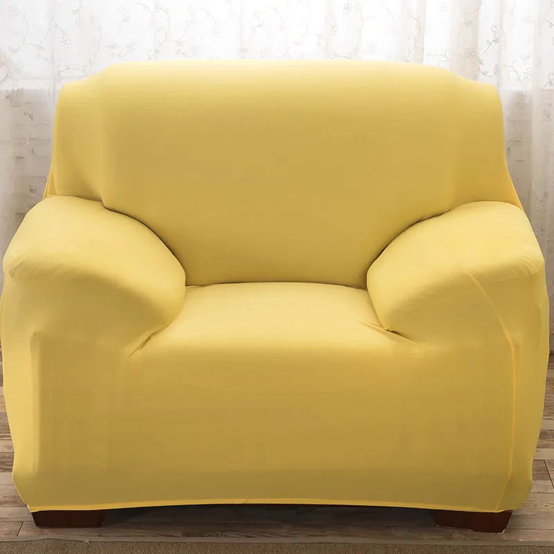 Растягивающийся чехол для кресла, дивана, гостиной, 1 диван, чехол для дивана, одноместная мебель, диване, чехол для кресла, эластичный - Цвет: Yellow