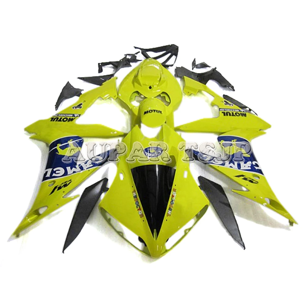 Зеленый черный Sportbike Пластиковый обтекатель комплект для Yamaha YZF1000 R1 2004 2005 2006 04-06