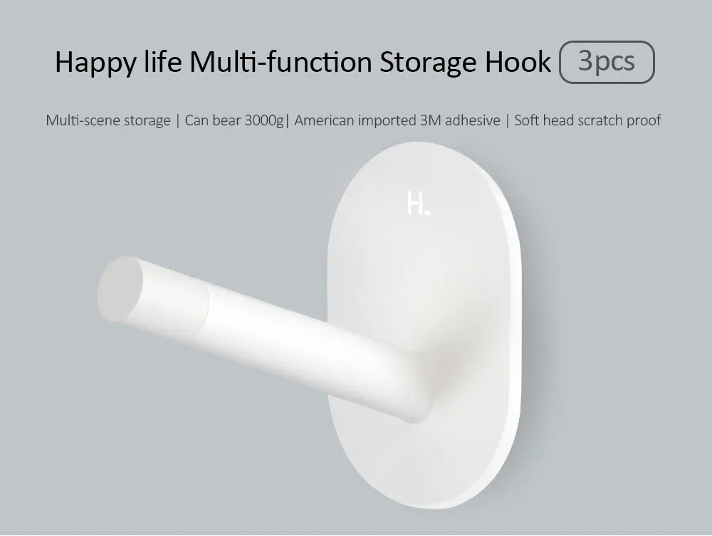 Горячие Xiaomi Mijia маленькие клейкие крючки крепкие для ванной спальни кухонные настенные крючки 3 кг Максимальная нагрузка Новое поступление для Xiaomi Life
