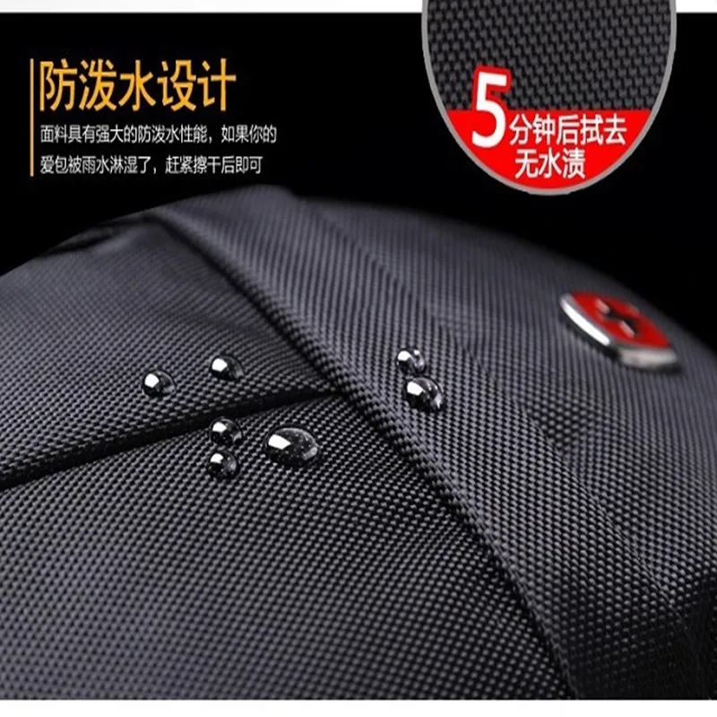 Suissewin Mochila de viaje de 17 pulgadas para hombre, Mochila suiza, Equipo Impermeable, multifunción, Mochila de negocios, para ordenador portátil turístico, Mochila