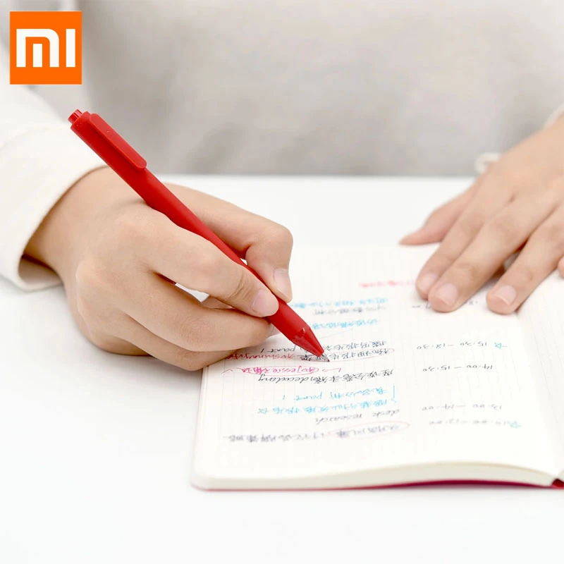 Оригинальная гелевая ручка Xiaomi mijia KACO Шариковая для школы разного знака Радужная