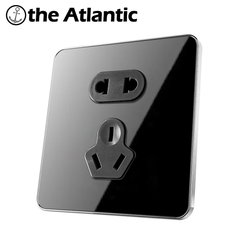 Atlantic Brand 16A 5 Pin Socket Luxury Wall Power Outlet Acrylic