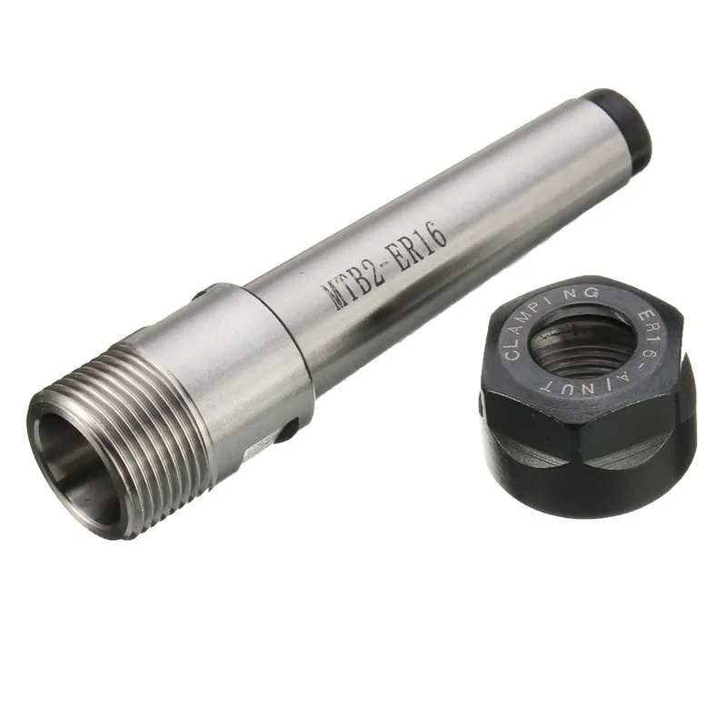 

MT2 ER16 M10 Collet Chuck For Morse Taper Tool Holder 103.5mm Precision CNC Milling Extension Rod Straight Shank