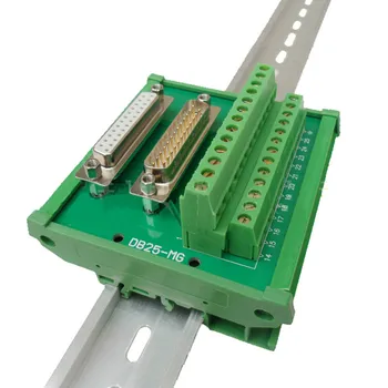 

DB25 Male Female D Sub 25 Pin Connectors Terminal Block Breakout Board DIN Rail Type