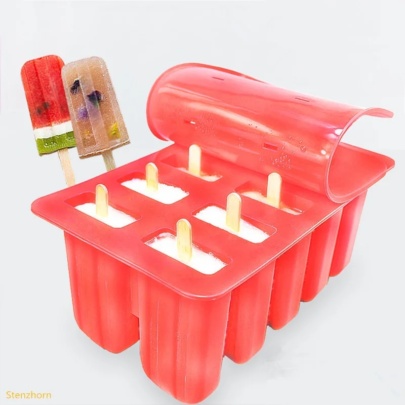 Silicone Ice Cream Mould Popsicle Mold Ice Tray Puck Popsicle Mold Ice
