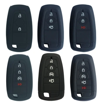 

Silicone Car Key Case Cover for Ford Fusion Mustang Explorer F150 F250 F350 2017 2018 EcoSport Edge S-MAX Ranger Lincoln Mondeo