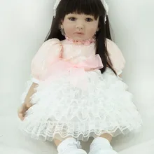 Товар 55 см Силиконовая виниловая кукла-Реборн, модная высококачественная одежда, игрушки, подарки на день рождения для девочек, Brinquedos Baby