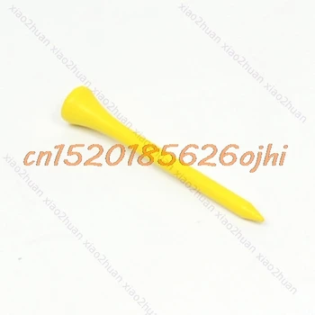 

Golf Ball Wood Tee Tees Yellow 100pcs 70mm Brand New #H030#
