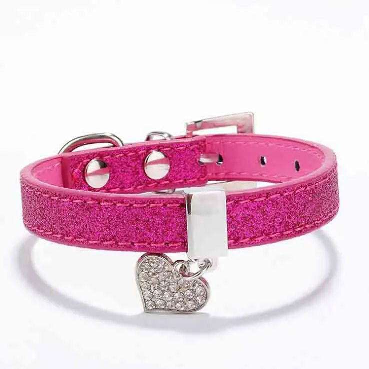 glitter dog collar