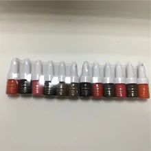 Профессиональный 12 шт. golden rose Tattoo Ink Microblading Перманентный Макияж Пигмент для Бровей, Губ, Карандаш Для Глаз